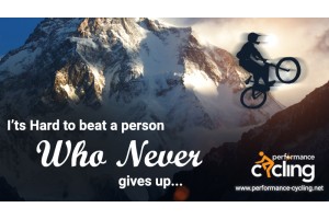 It's hard to beat a person who never gives up...