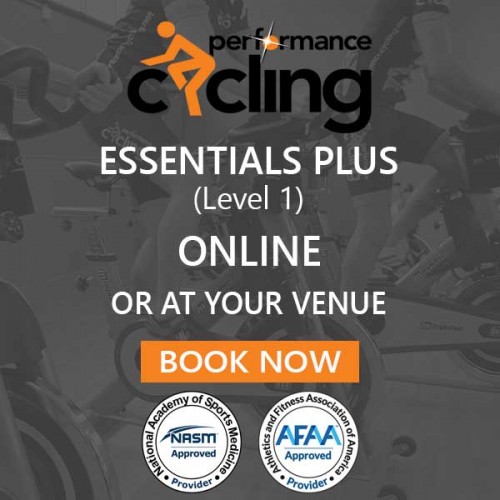1 Day Studio Cycling Training - Performance Cycling Essentials Plus (Level 1) LIVE